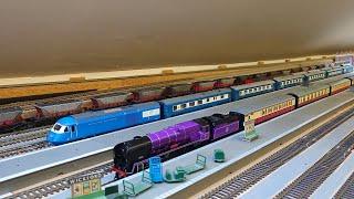 058. Hornby's Royal purple SR West Country class loco Elizabeth II No.70 Incline Power Tests (4K)