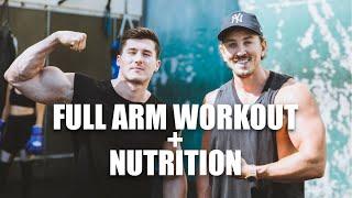 Full Arm Workout & Vegan Nutrition Tips | Vegan bodybuilding | Nimai Delgado & Simon Hill