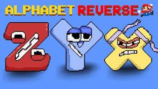 Alphabet Lore But It's Reverse (Z - A...) | Big trouble in Super Mario Bros 3 | Game Animation