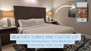 Beaches Turks and Caicos Seaside LV1 Room Tour {Honeymoon One Bedroom Concierge Villa Suite}