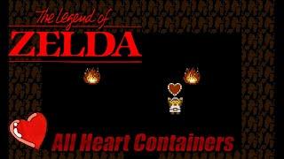 The Legend of Zelda (NES) - All Heart Containers