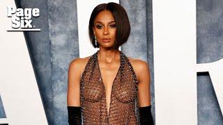 Ciara is basically naked on Vanity Fair Oscar Party 2023 red carpet | Page Six Celebrity News