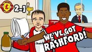 WE'VE GOT RASHFORD! Man Utd vs Liverpool 2-1: THE SONG! (parody goals highlights)