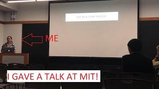 MY FIRST ASTRONOMY TALK AT MIT