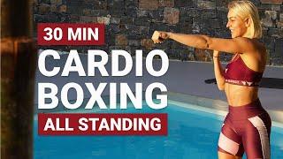 30 MIN CARDIO BOXING WORKOUT | Full Body HIIT | All Standing Cardio | Super Sweaty | Fun