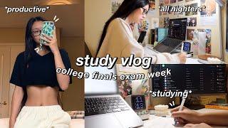 STUDY VLOG | productive college FINALS WEEK in my life | studying & exam results‍️