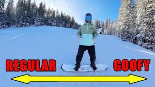 How to SNOWBOARD switch | 5 steps for beginners