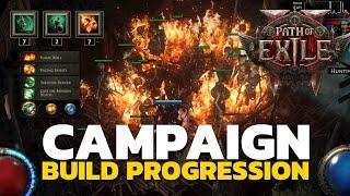 MY INFERNALIST BUILD PROGRESSION in Campaign - Path of Exile 2