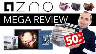 ZNO Professional Photo Album MEGA Review + 50% OFF | Fine Art, Flush Mount, Lay Flat & Swatch Kit