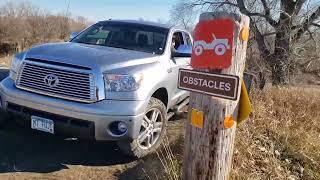 Appleton Off-road park Minnesota with a Toyota Tundra