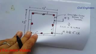 How to Study Column with Cross Section in Foundation Drawing