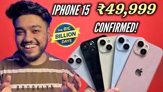 iPhone 15 at ₹50k *Confirmed* iPhone 15,14,13 Big Price drop Flipkart BBD sale 2024