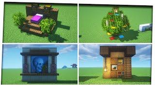 Minecraft - 10 Simple Interior Decoration Design Ideas!!! [Interior & Exterior - Inspiration & Tips]