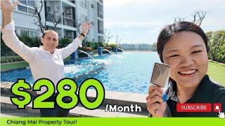 $280 Dollars Condo Thailand Condo Tour! Would you live here?? Check out the pool and the views!