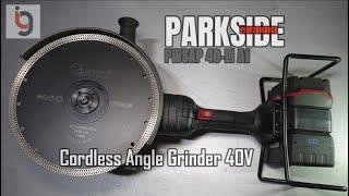 PARKSIDE PERFORMANCE® Cordless Angle Grinder 40V / PWSAP 40-Li A1