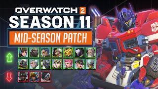 EVERY Tank is BUFFED | Overwatch 2 - MID SEASON 11 Patch