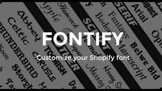 Fontify - Customize font your Shopify store