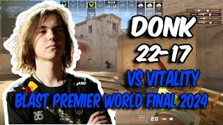 CS2 POV | Spirit donk (22/17) vs Vitality (Mirage) @ BLAST Premier World Final 2024