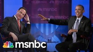 Obama Teases Jose About His Hair | msnbc