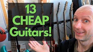 MY BUDGET GUITAR COLLECTION! $60 and up #cheapguitars