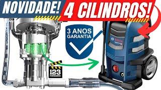 LANÇAMENTO LAVADORA DE ALTA PRESSÃO BOSCH GHP 4-50 HEAVY DUTY COM 4 PISTÕES E 3 ANOS DE GARANTIA.