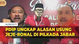 Ono Surono Ungkap Alasan PDIP Usung Jeje Wiradinata-Ronal Surapradja di Pilkada Jabar 2024