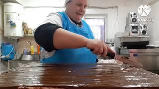 671серия: Торт птичье молоко процесс изготовления с глазурью шоколадной (видео повторюшка)