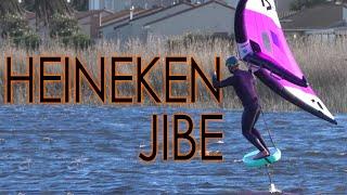 Wing Foil: Heineken Jibe (detailed tutorial)