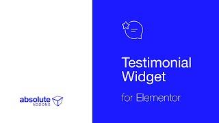 Testimonial Widget For Elementor || Absolute Addons