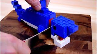 Lego Fried Shark - Lego In Real Life 4 / Stop Motion Cooking & ASMR