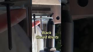 Black closed blind rivets#rivets #rivetgun #blindrivet #closedrivets #kseet