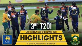 3rd T20I Highlights | Sri Lanka vs South Africa 2021