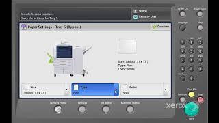 Xerox® WorkCentre® 5945/5955 Family Confirming Paper Tray Attributes