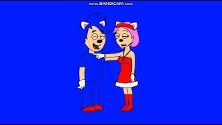 Amy Rose hugs Sonic The Hedgehog (GoAnimate)