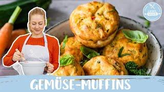 Gemüse Muffins  | ohne Speck | lecker & saftig | vegetarisch | Einfach Backen