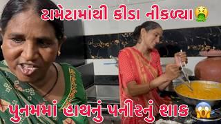 Poonam na Hathnu Paneer nu Shak  | Tomato mathi aa su nikdyu ?  | Ardushi Juice | Thakor Family