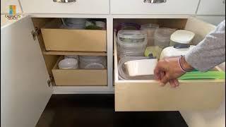 How to Convert Cabinet Shelves into Pull Out Drawers