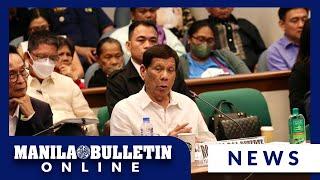 FULL STATEMENT: Ex-President Duterte delivers his statement at Senate hearing on war on drugs