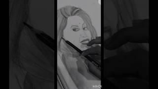 Madhuri Dixit art not perfect just a try #artist #youtubeshorts #shorts