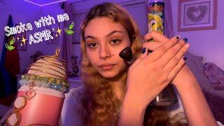 [ASMR] Smoke with me, ramble, tapping on ceramic "props" 