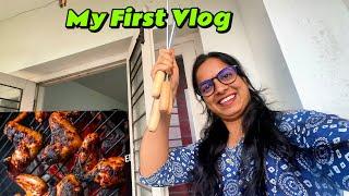 Akhil Cooking Barbeque Chicken at home *WENT WRONG*