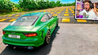 ACCIDENTES DE COCHES CONTRA BADENES  | BeamNG Drive