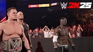 WWE 2K25 - The Rock, John Cena & Travis Scott - The Real Authority FULL Entrance