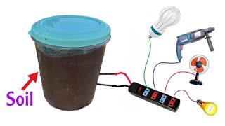 I Turn Soil into a Free 220v Battery, Free energy