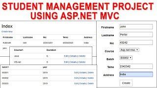 Student Management System Project Asp.net MVC
