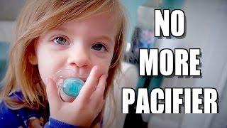 TODDLER GIVES UP PACIFIER!