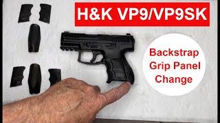 How to Change the Backstrap and Grip Panels on an H&K VP9 or VP9SK #hecklerandkoch