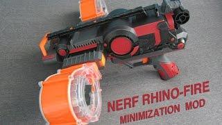 NERF RHINO-FIRE MOD [MINIMIZATION AND NEW HANDLE]