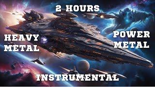 Galactic Armada: Instrumental Heavy & Power Metal Journey | 2 Hours