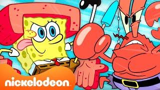 Губка Боб | 90 МИНУТ Губка Боб в действии.. Буквально  | @SpongeBobOfficial | Nickelodeon Cyrillic